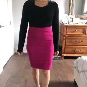 Forever 21 fuchsia pencil skirt
